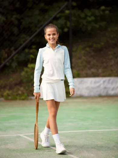 Bilde av WoolLand Unstad Top Girl Light Sky